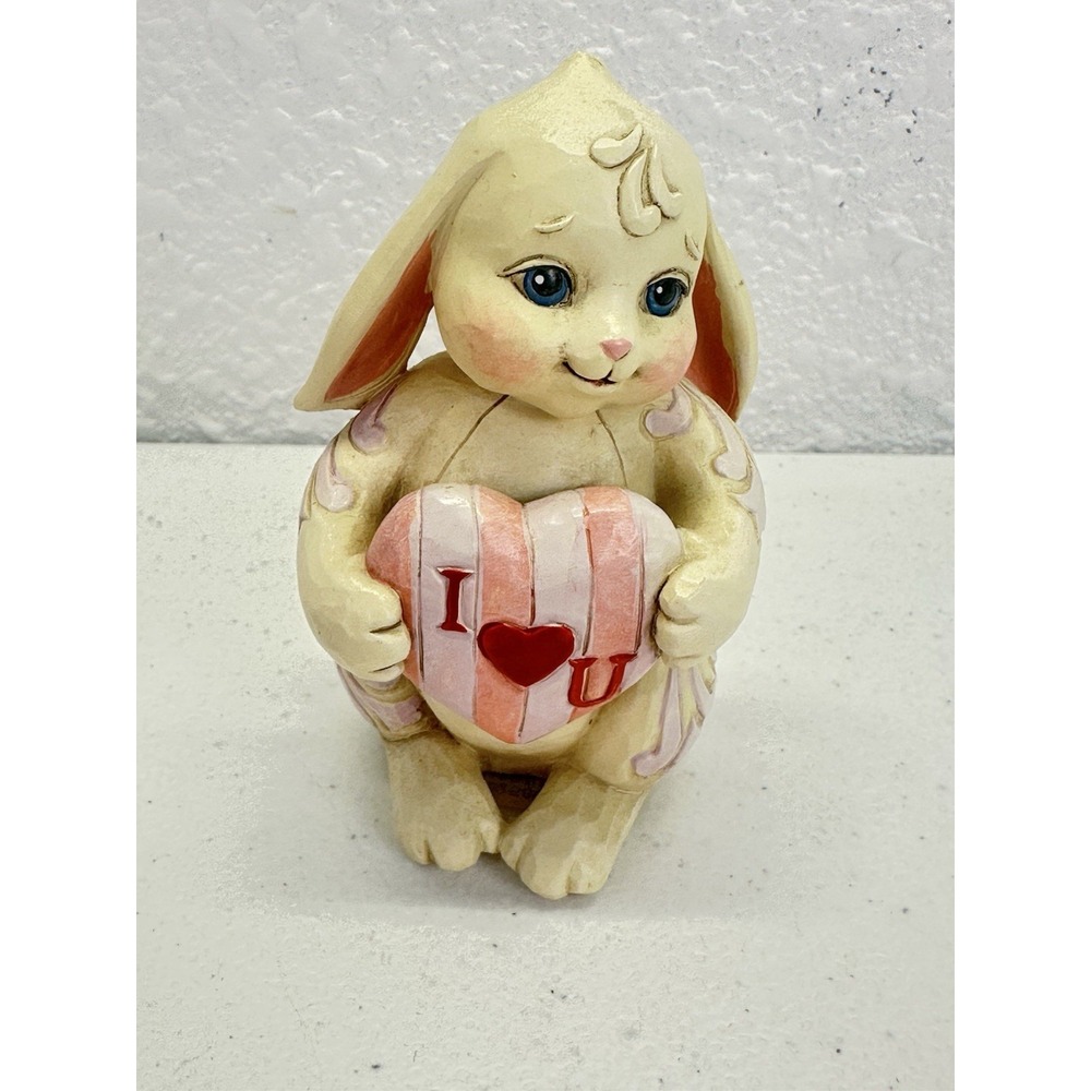 VTG Jim Shore Heartwood Creek Mini Love Bunny "I Love U" 2011 Figurine 4025853